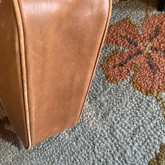 Coach Tan Leather Tote Bag - Picture 6 of 9